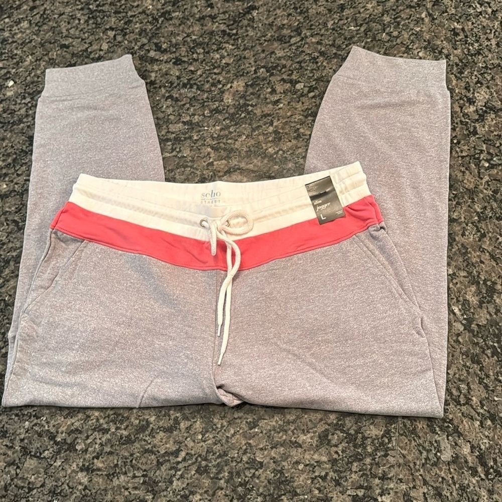 New York & Company soho street slim joggers NWT L